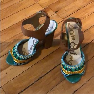 Sam Edelman Beaded Sandal Heels